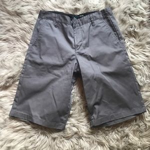 Charcoal chino shorts (blue crown) from Pacsun